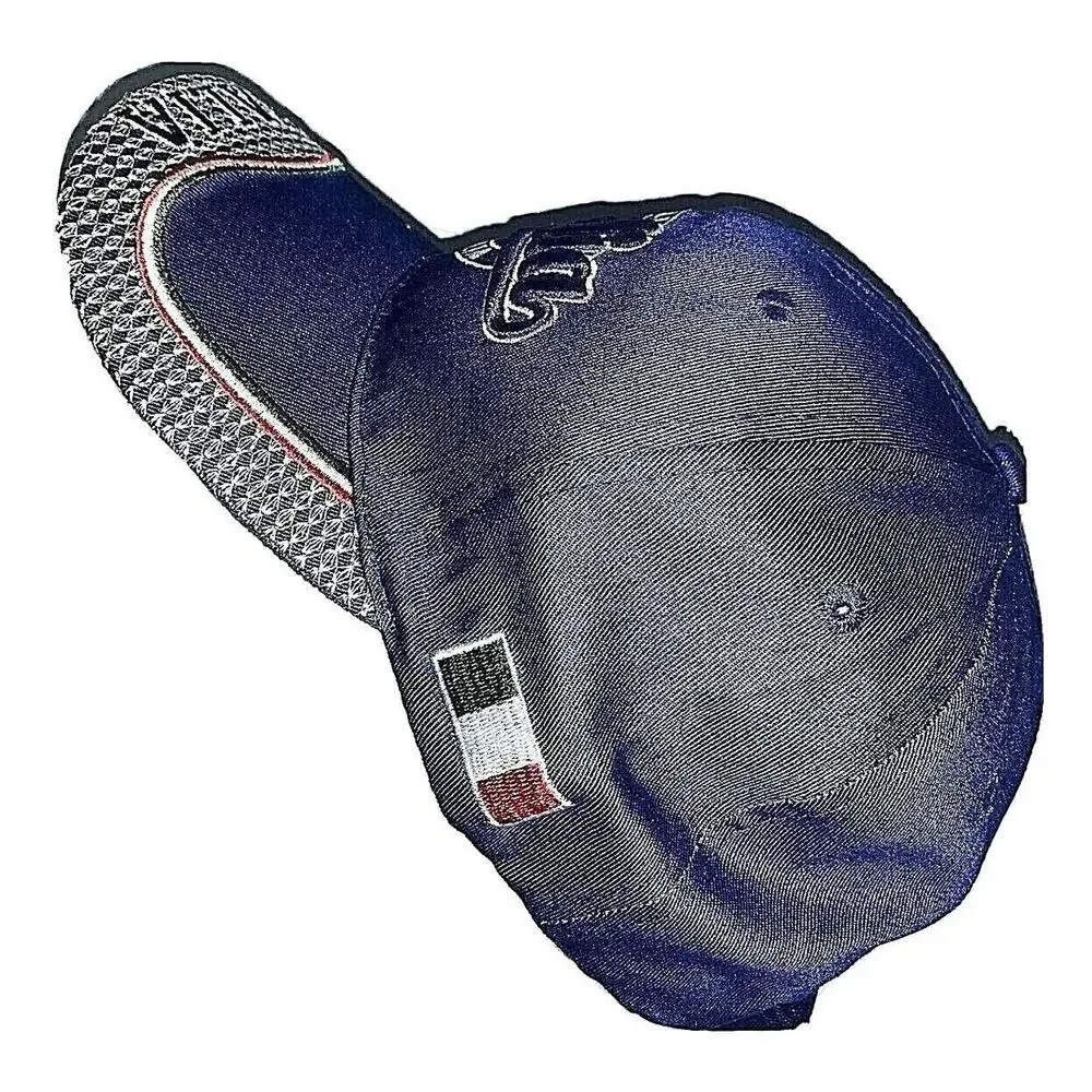 Italia Unisex Blue Cap Hat 3-D Embroidery Flag Adjustable Hook Loop Never Worn